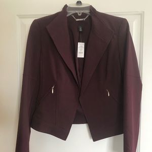 WHBM plum, slim fit, suit jacket. Size 4. Gorgeous